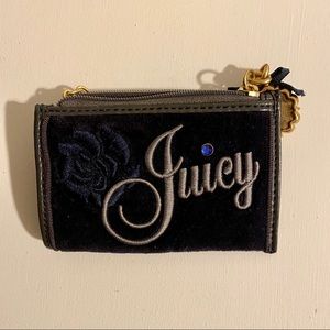 Juicy Couture Navy Blue Velvet Coin Purse